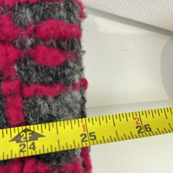 Spanner ¾ Length Boiled Wool Pink/Gray Lagenlook Coat - Picture 7 of 8